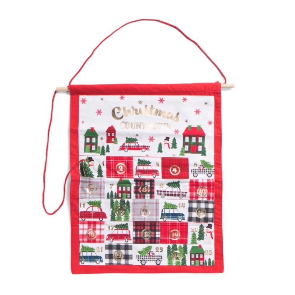 Storehouse Plaid Cars Advent Calendar (NWT)